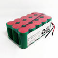 18V 3000mAh Size C Ni-MH Rechargeable Battery Pack with Connector and Wire